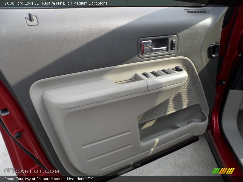 Redfire Metallic / Medium Light Stone 2008 Ford Edge SE