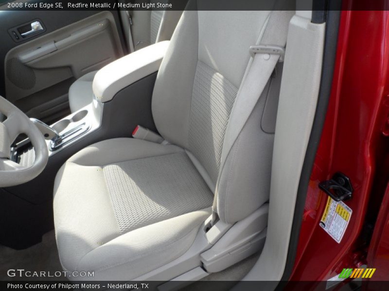 Redfire Metallic / Medium Light Stone 2008 Ford Edge SE