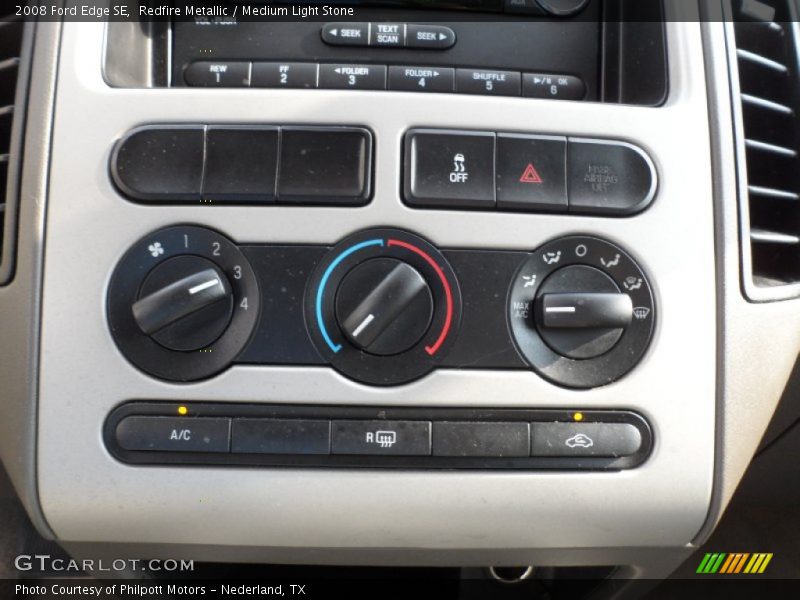 Redfire Metallic / Medium Light Stone 2008 Ford Edge SE