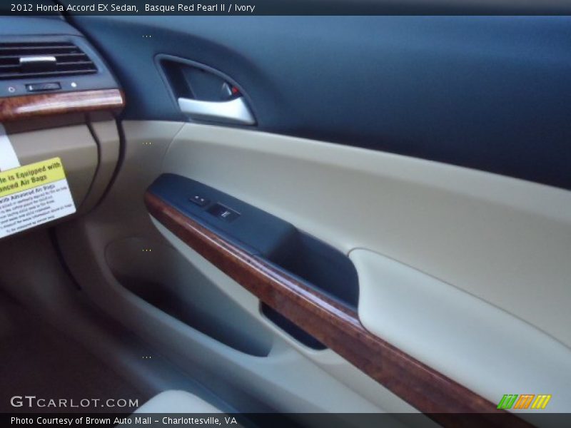 Basque Red Pearl II / Ivory 2012 Honda Accord EX Sedan