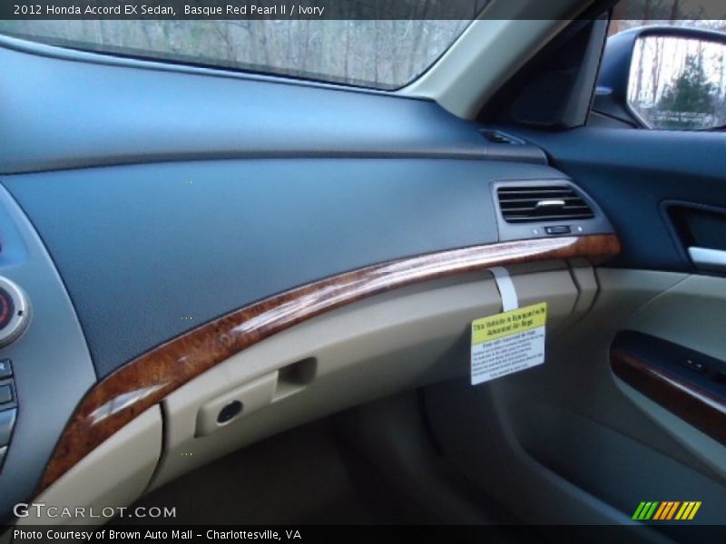Basque Red Pearl II / Ivory 2012 Honda Accord EX Sedan