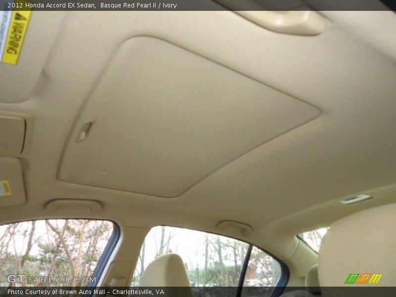 Basque Red Pearl II / Ivory 2012 Honda Accord EX Sedan
