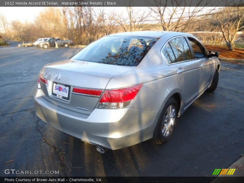 Alabaster Silver Metallic / Black 2012 Honda Accord SE Sedan