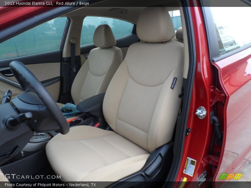 Red Allure / Beige 2013 Hyundai Elantra GLS