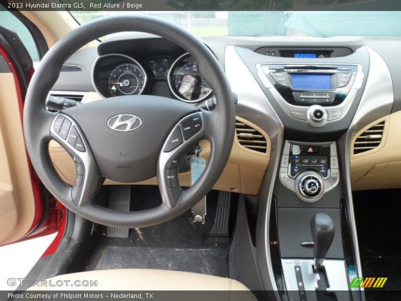 Red Allure / Beige 2013 Hyundai Elantra GLS