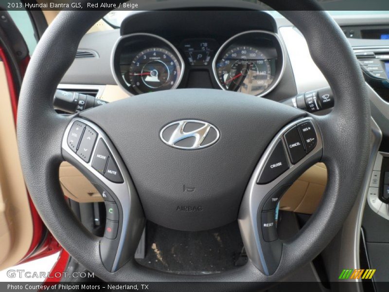 Red Allure / Beige 2013 Hyundai Elantra GLS