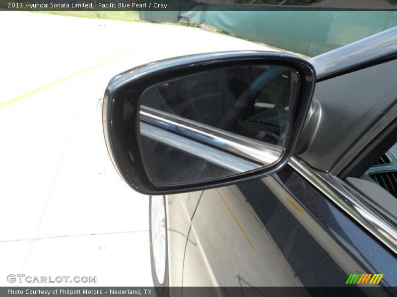 Pacific Blue Pearl / Gray 2013 Hyundai Sonata Limited