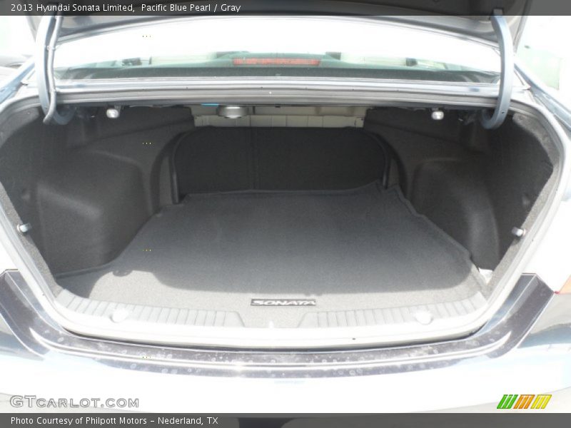 Pacific Blue Pearl / Gray 2013 Hyundai Sonata Limited