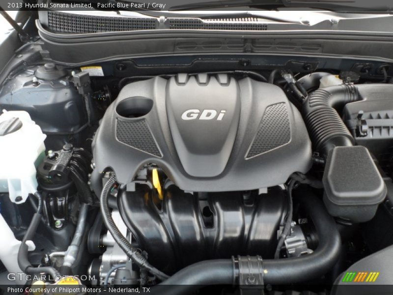 Pacific Blue Pearl / Gray 2013 Hyundai Sonata Limited