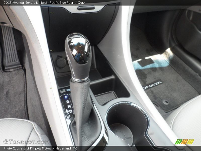 Pacific Blue Pearl / Gray 2013 Hyundai Sonata Limited