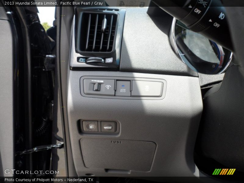 Pacific Blue Pearl / Gray 2013 Hyundai Sonata Limited