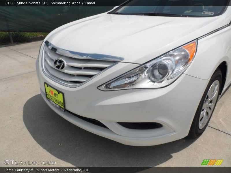 Shimmering White / Camel 2013 Hyundai Sonata GLS