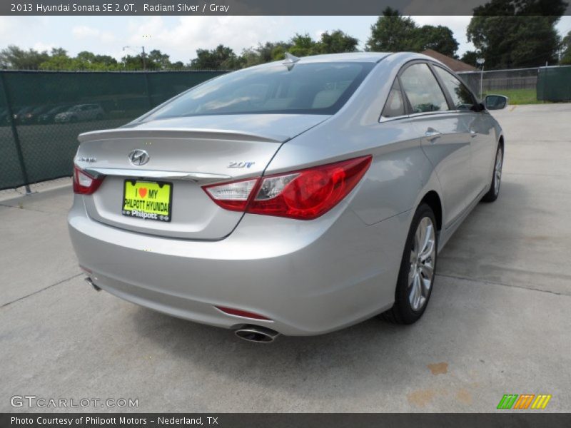 Radiant Silver / Gray 2013 Hyundai Sonata SE 2.0T