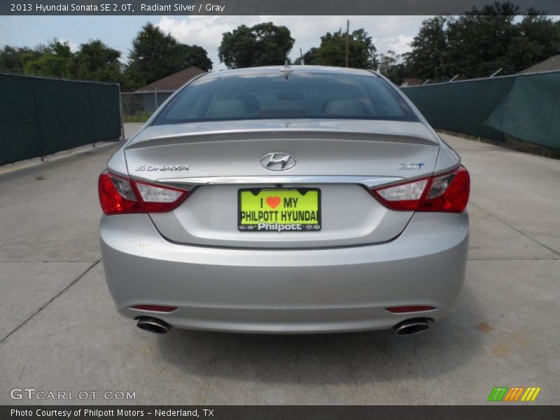 Radiant Silver / Gray 2013 Hyundai Sonata SE 2.0T