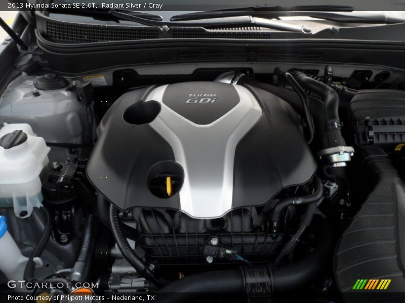  2013 Sonata SE 2.0T Engine - 2.0 Liter GDI Turbocharged DOHC 16-Valve D-CVVT 4 Cylinder