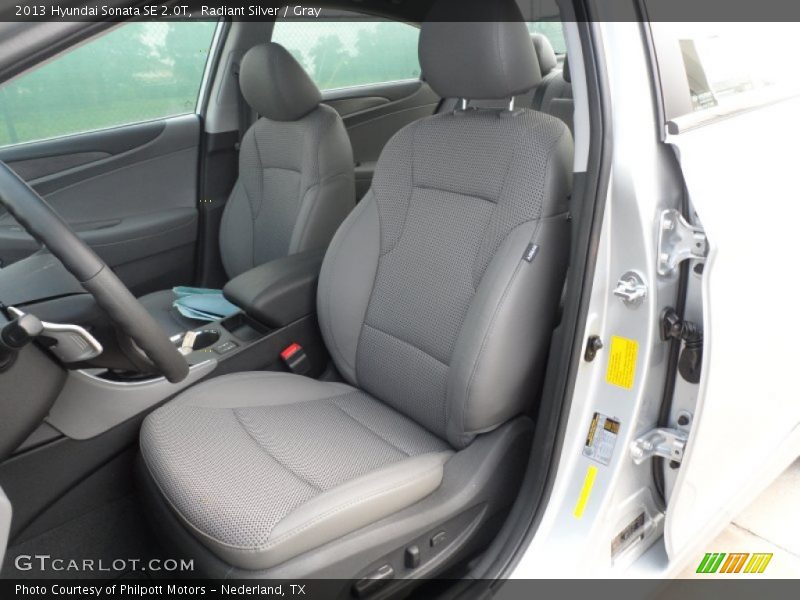 Front Seat of 2013 Sonata SE 2.0T