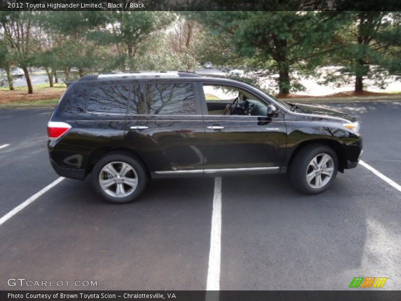 Black / Black 2012 Toyota Highlander Limited