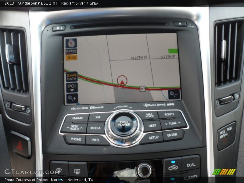 Navigation of 2013 Sonata SE 2.0T
