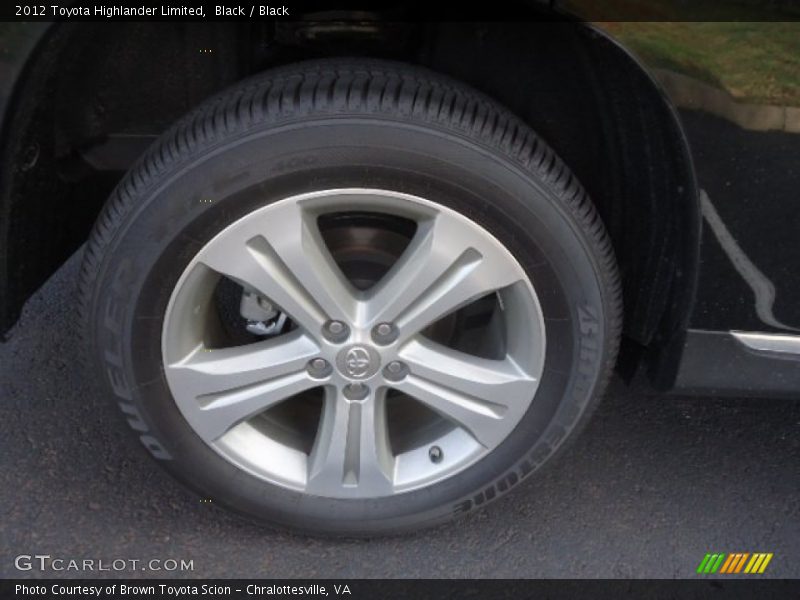Black / Black 2012 Toyota Highlander Limited