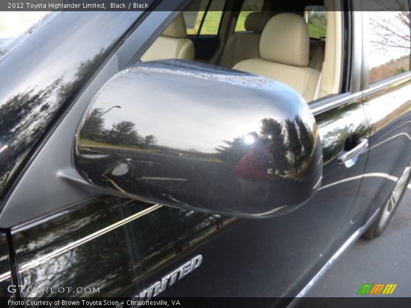 Black / Black 2012 Toyota Highlander Limited
