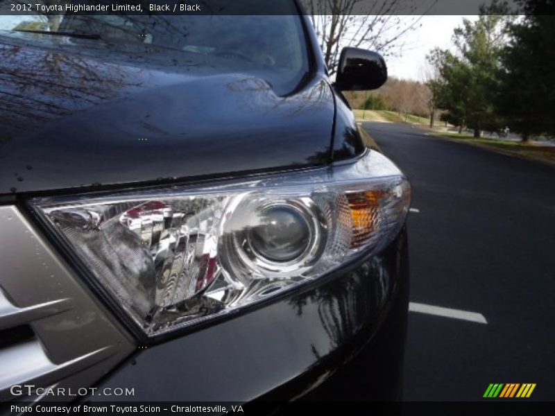 Black / Black 2012 Toyota Highlander Limited