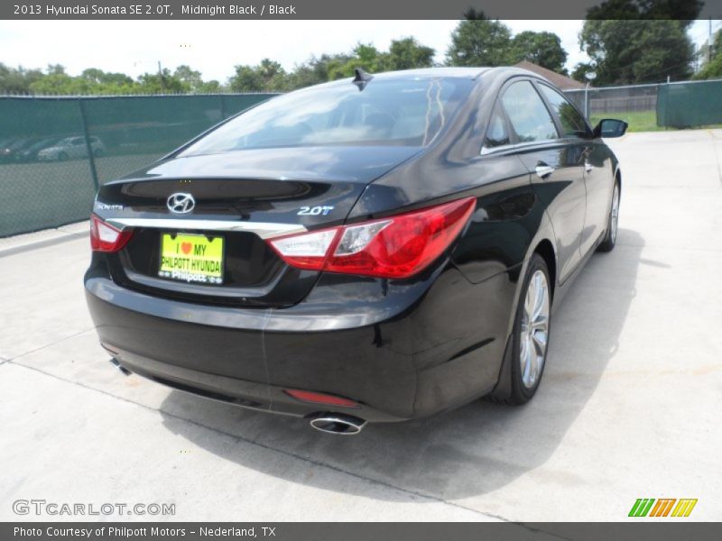 Midnight Black / Black 2013 Hyundai Sonata SE 2.0T