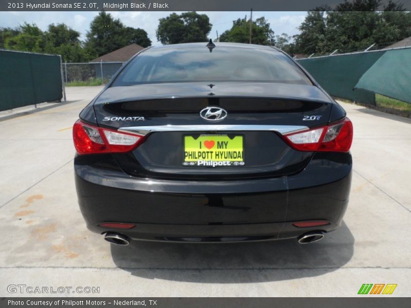 Midnight Black / Black 2013 Hyundai Sonata SE 2.0T
