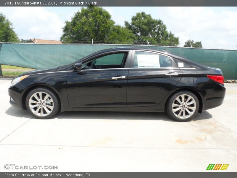 Midnight Black / Black 2013 Hyundai Sonata SE 2.0T
