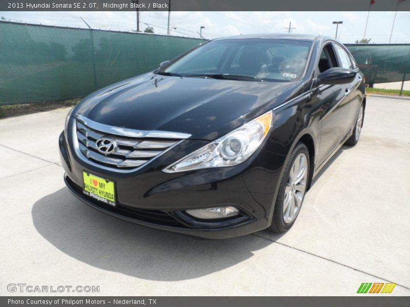 Midnight Black / Black 2013 Hyundai Sonata SE 2.0T