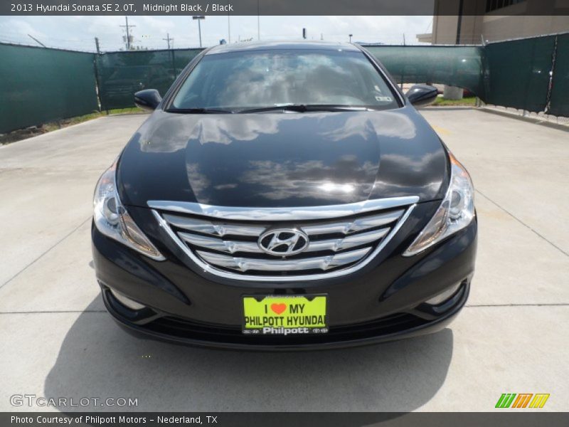 Midnight Black / Black 2013 Hyundai Sonata SE 2.0T