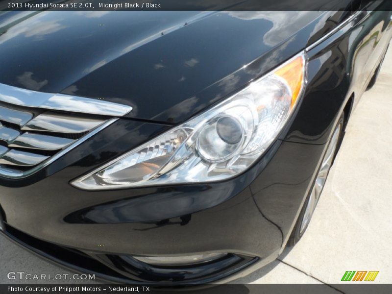 Midnight Black / Black 2013 Hyundai Sonata SE 2.0T