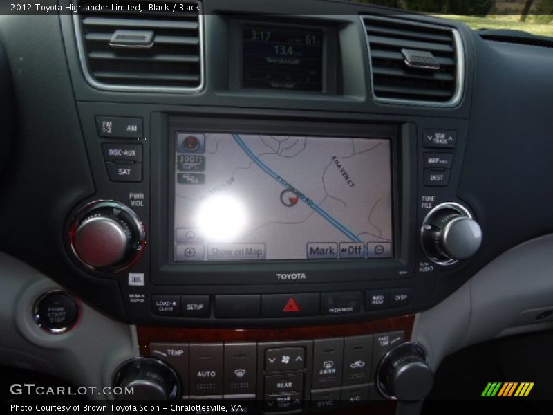 Black / Black 2012 Toyota Highlander Limited