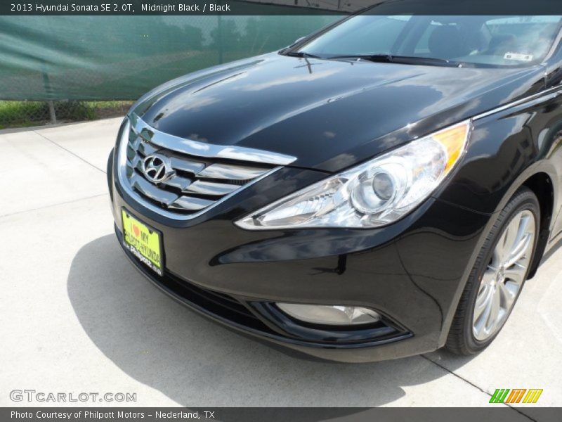 Midnight Black / Black 2013 Hyundai Sonata SE 2.0T