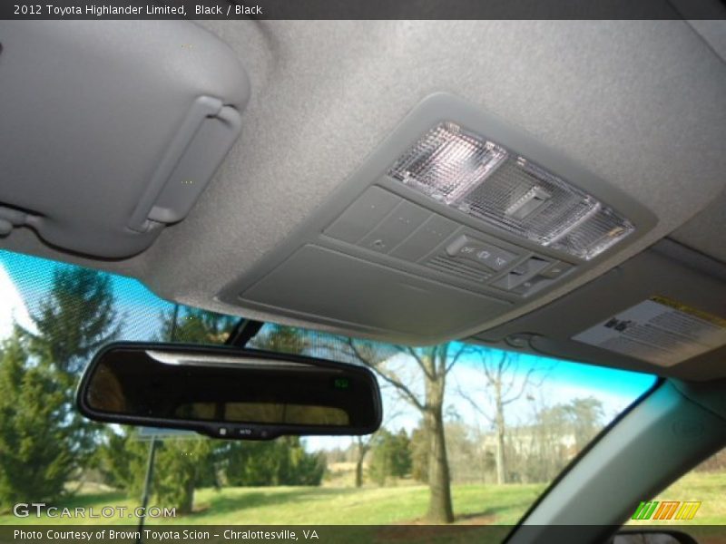 Black / Black 2012 Toyota Highlander Limited