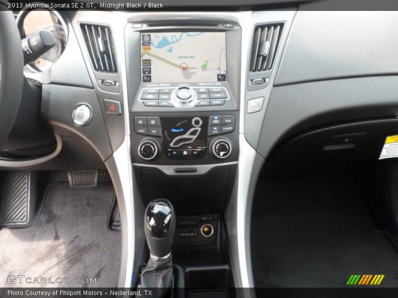 Midnight Black / Black 2013 Hyundai Sonata SE 2.0T