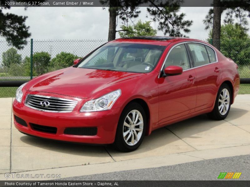 Garnet Ember / Wheat 2009 Infiniti G 37 Sedan