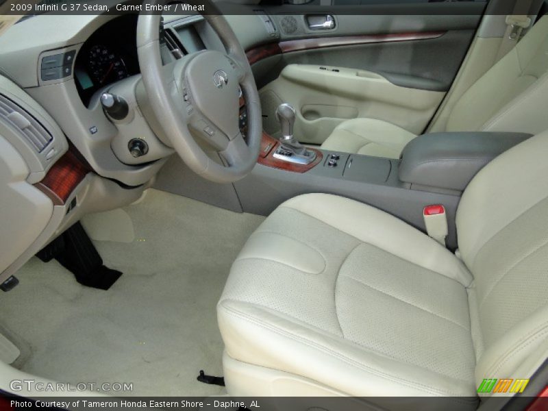Garnet Ember / Wheat 2009 Infiniti G 37 Sedan