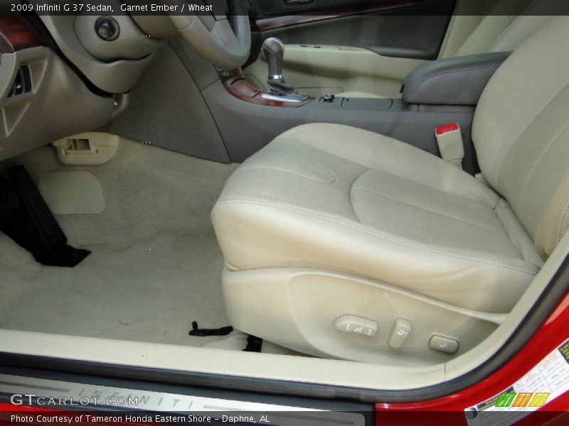 Garnet Ember / Wheat 2009 Infiniti G 37 Sedan