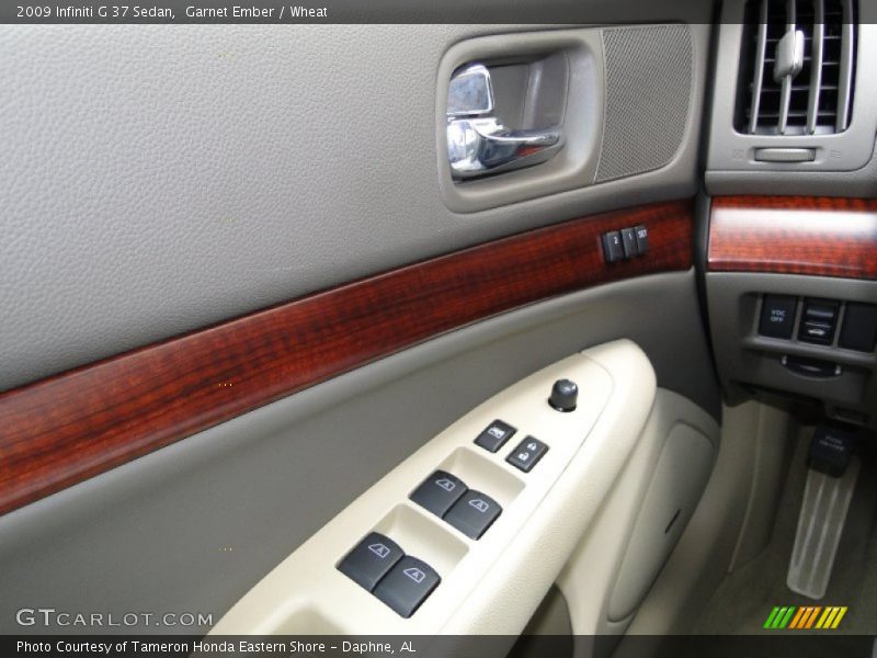 Garnet Ember / Wheat 2009 Infiniti G 37 Sedan