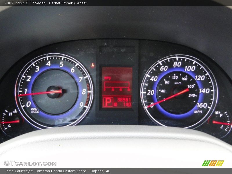 Garnet Ember / Wheat 2009 Infiniti G 37 Sedan