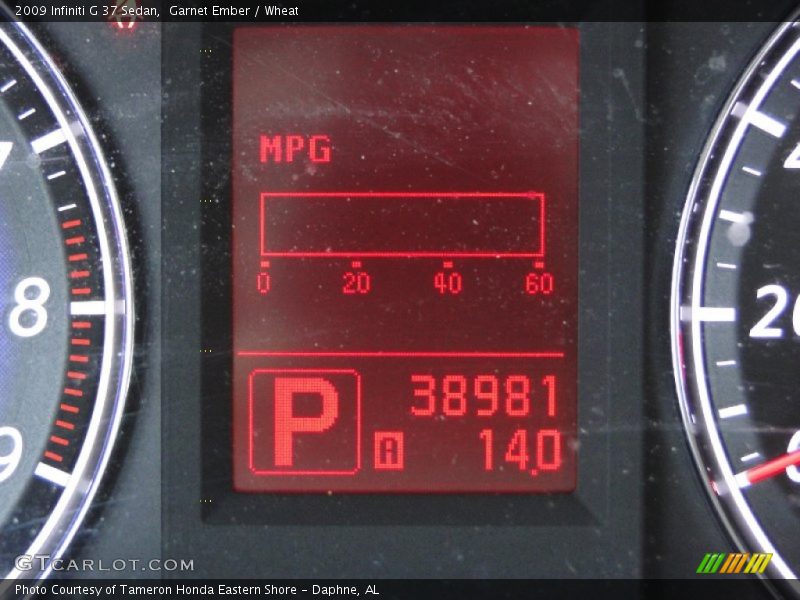 Garnet Ember / Wheat 2009 Infiniti G 37 Sedan