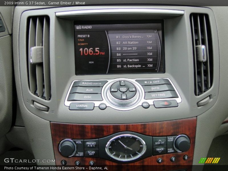 Garnet Ember / Wheat 2009 Infiniti G 37 Sedan