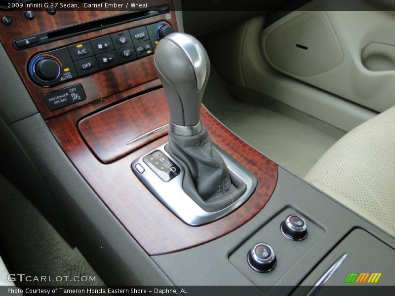 Garnet Ember / Wheat 2009 Infiniti G 37 Sedan