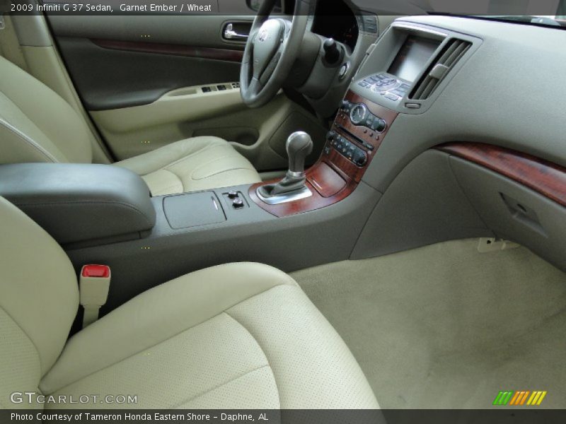 Garnet Ember / Wheat 2009 Infiniti G 37 Sedan