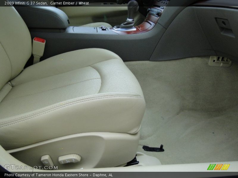 Garnet Ember / Wheat 2009 Infiniti G 37 Sedan