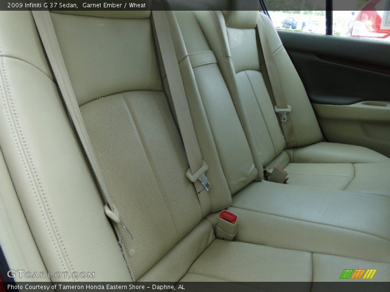 Garnet Ember / Wheat 2009 Infiniti G 37 Sedan