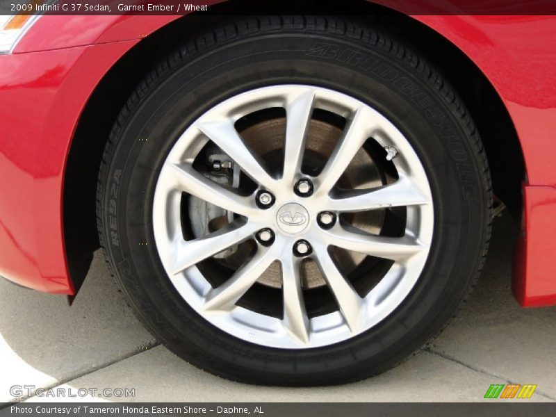 Garnet Ember / Wheat 2009 Infiniti G 37 Sedan
