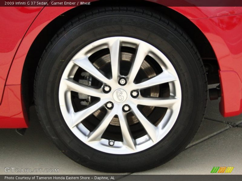 Garnet Ember / Wheat 2009 Infiniti G 37 Sedan