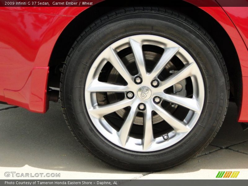 Garnet Ember / Wheat 2009 Infiniti G 37 Sedan