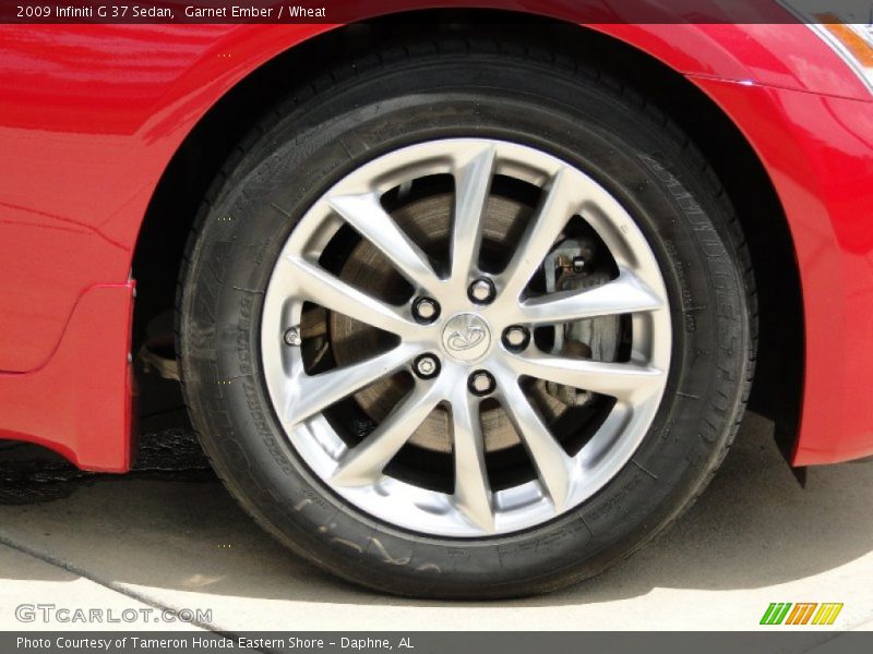 Garnet Ember / Wheat 2009 Infiniti G 37 Sedan